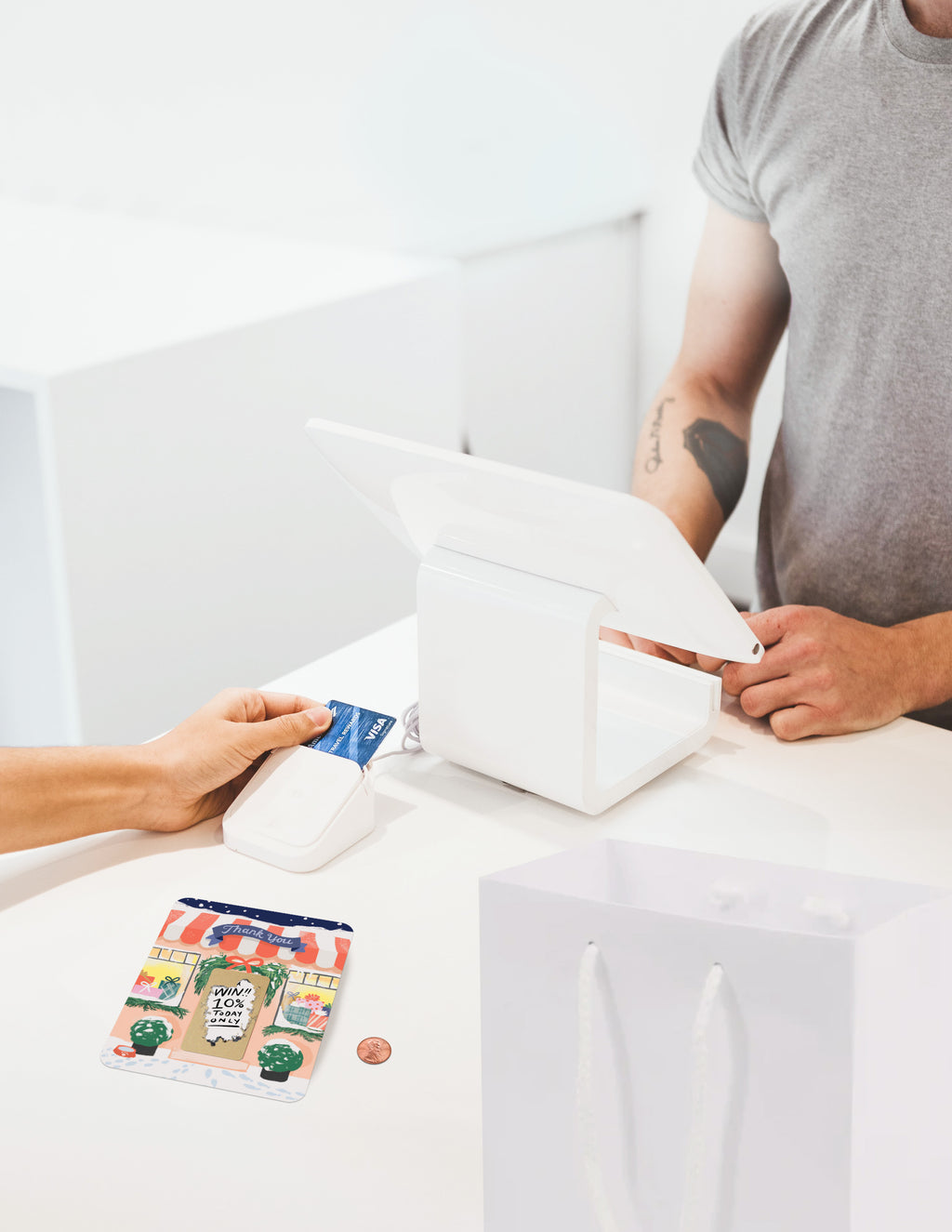 100 Customer Scratch Cards - Winter Shop Small