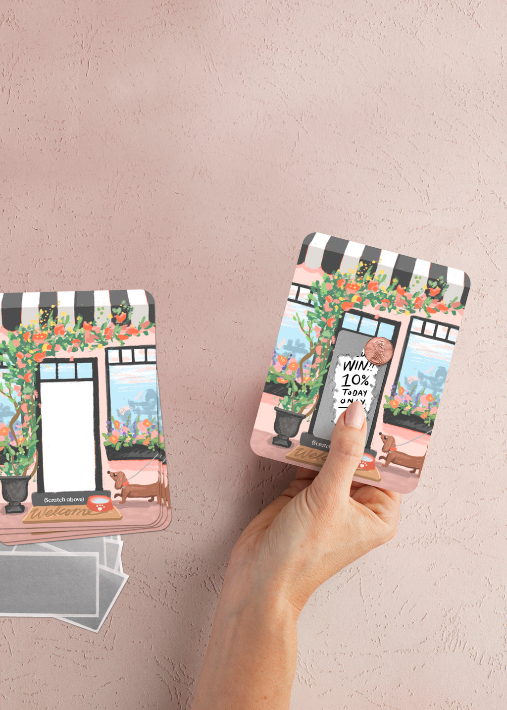 100 Customer Scratch Cards - Spring Shop