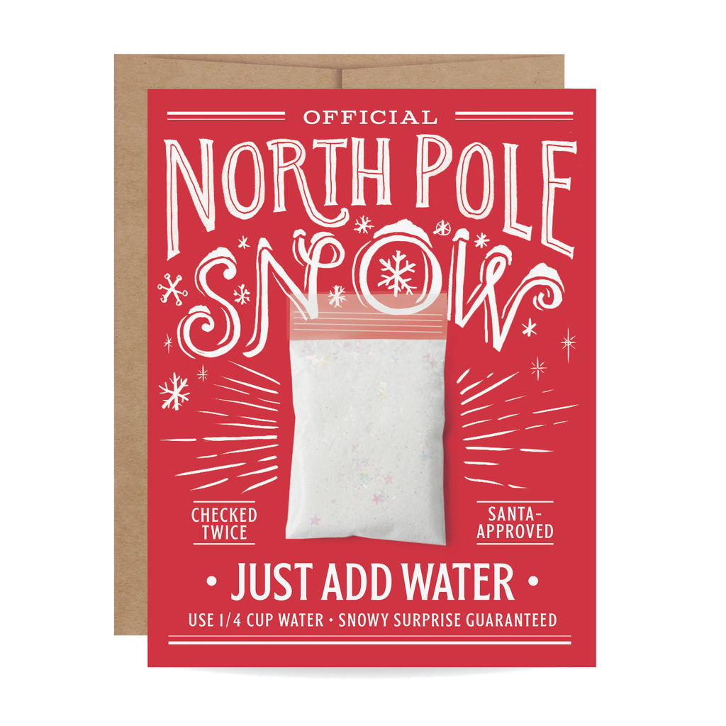 North Pole Snow Card - Inklings Paperie