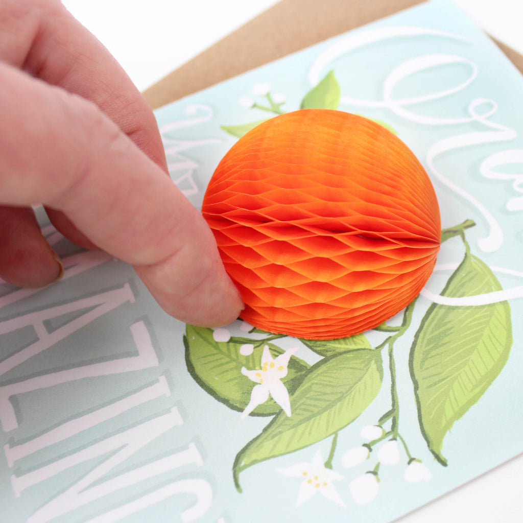 Orange Pop-up Card - Inklings Paperie