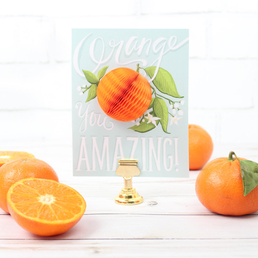 Orange Pop-up Card - Inklings Paperie