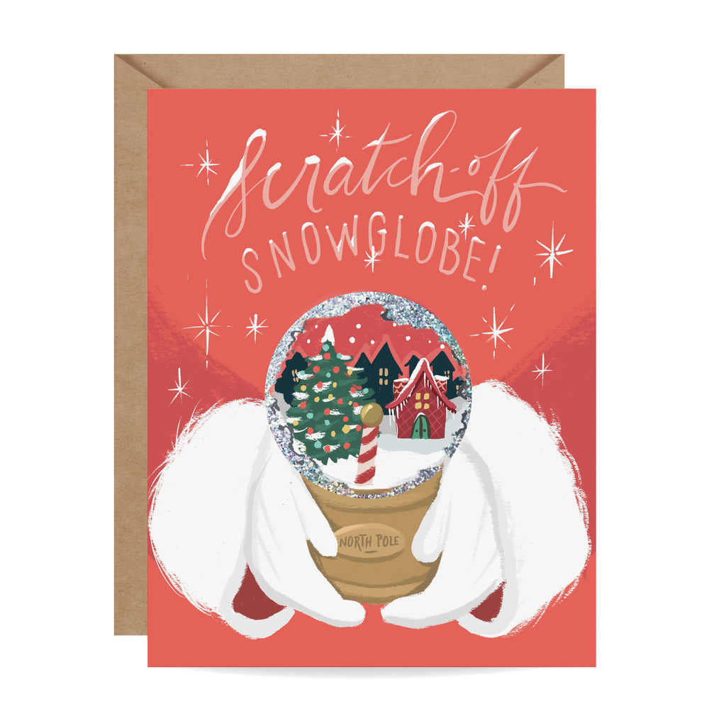 Scratch-off Snow Globe - North Pole - Inklings Paperie
