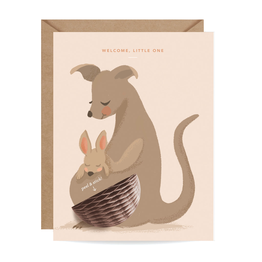Pop-up Card - Kangaroo Baby