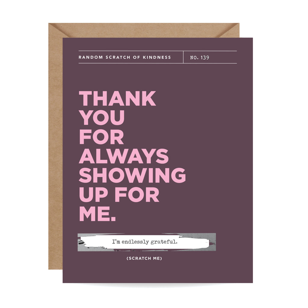 Scratch-off Card - Showing Up