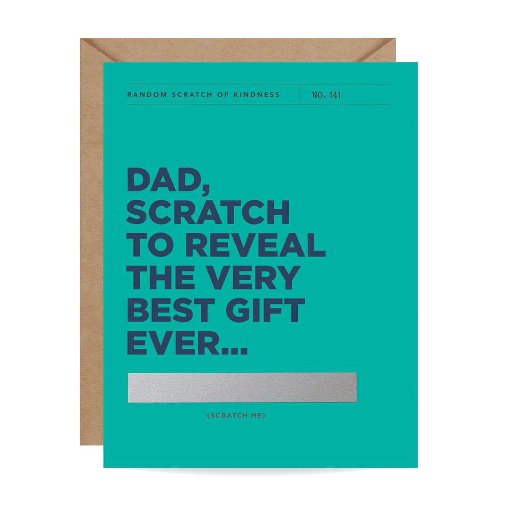 Father's Day, Dad card, Father gift, Scratch off