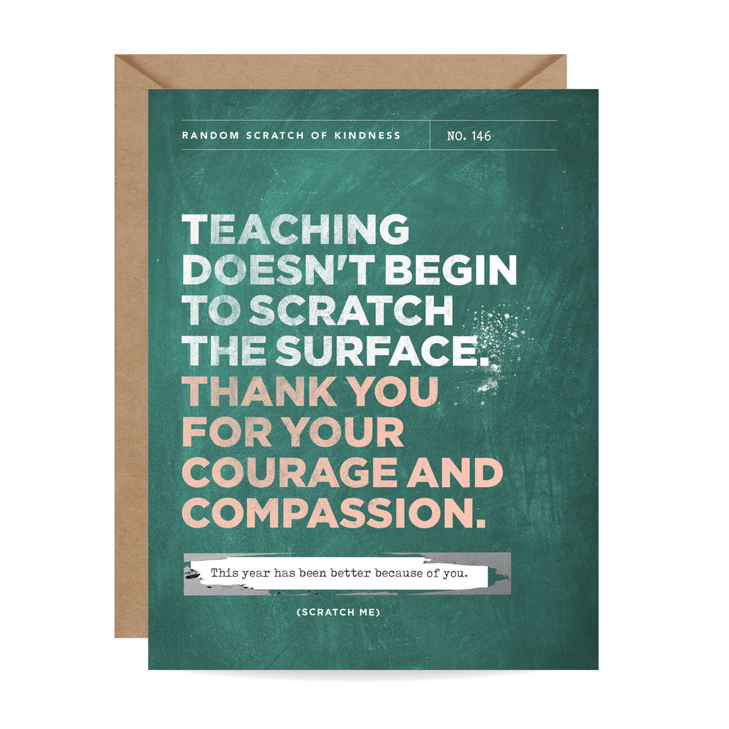 Scratch-off Card - Scratch the Surface Teacher