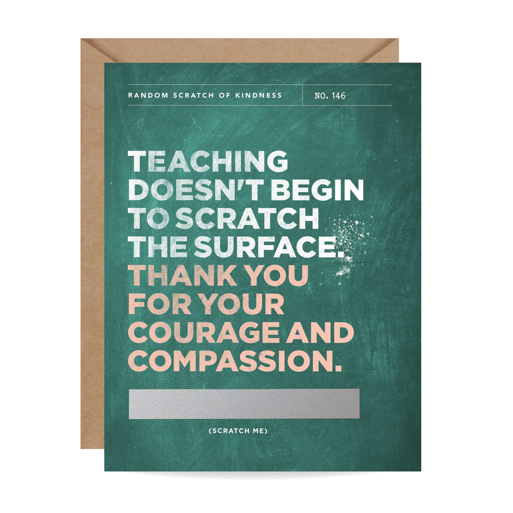 Scratch-off Card - Scratch the Surface Teacher
