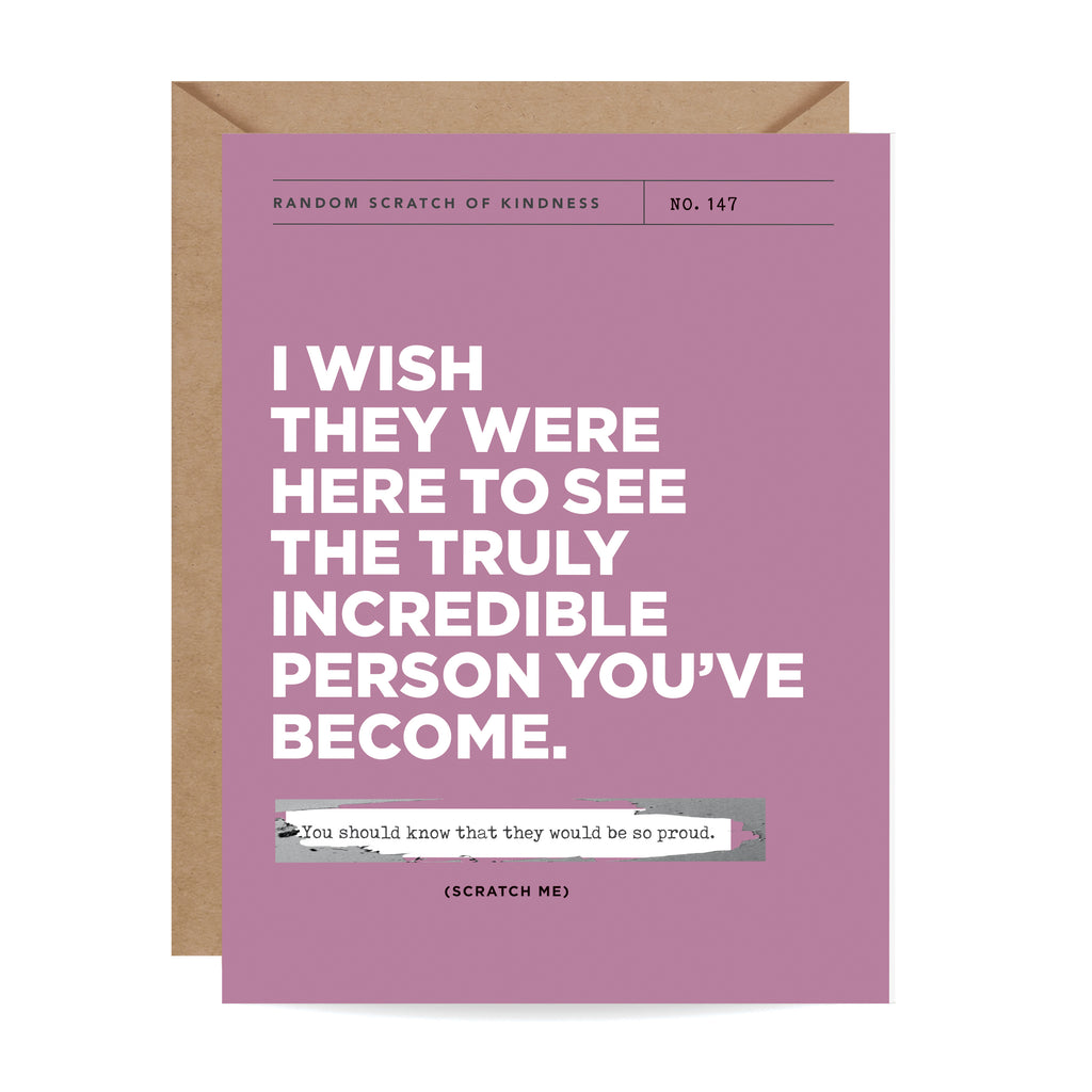 Scratch-off Card - Wish They Were Here