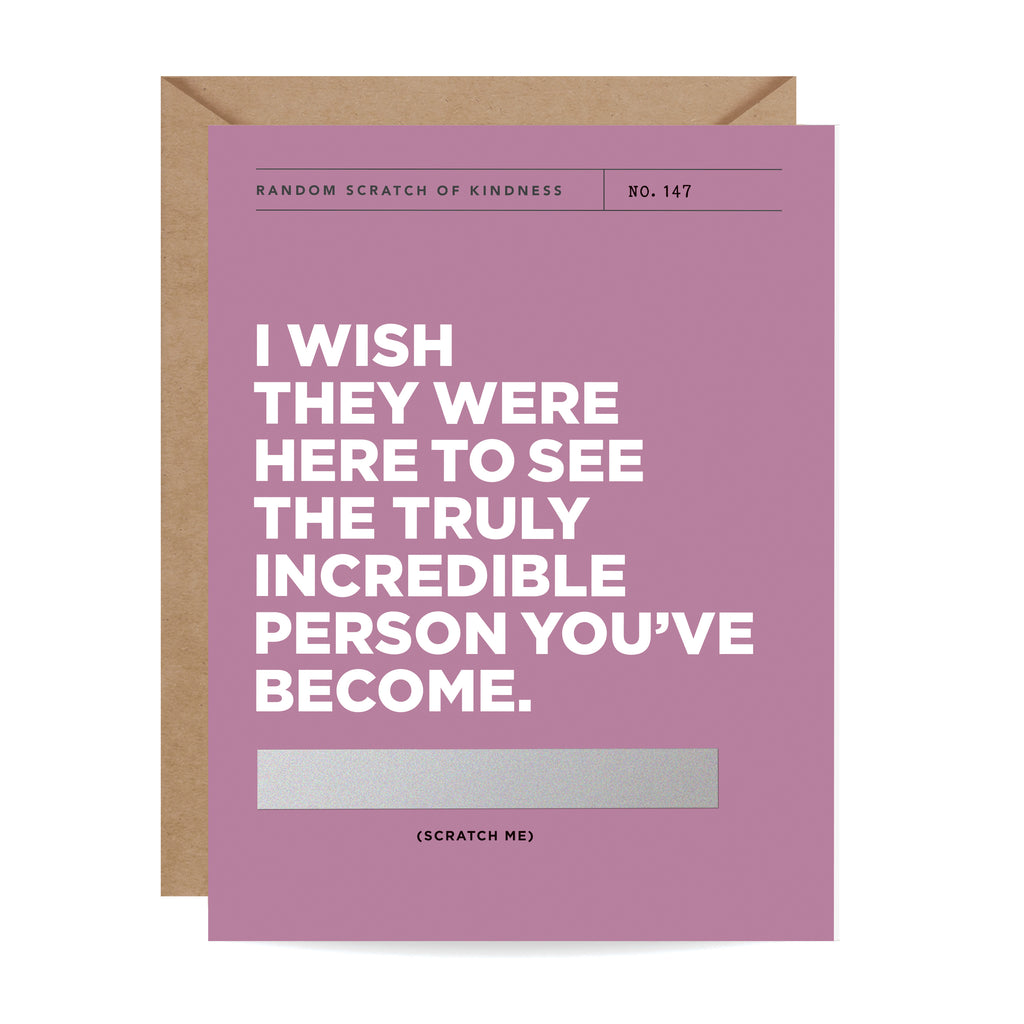 Scratch-off Card - Wish They Were Here