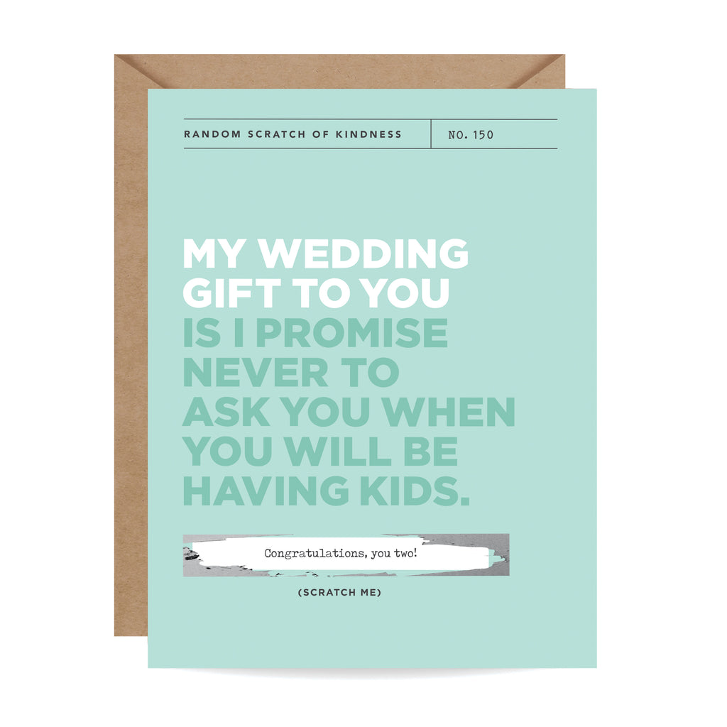 Scratch-off Card - My Wedding Gift to You