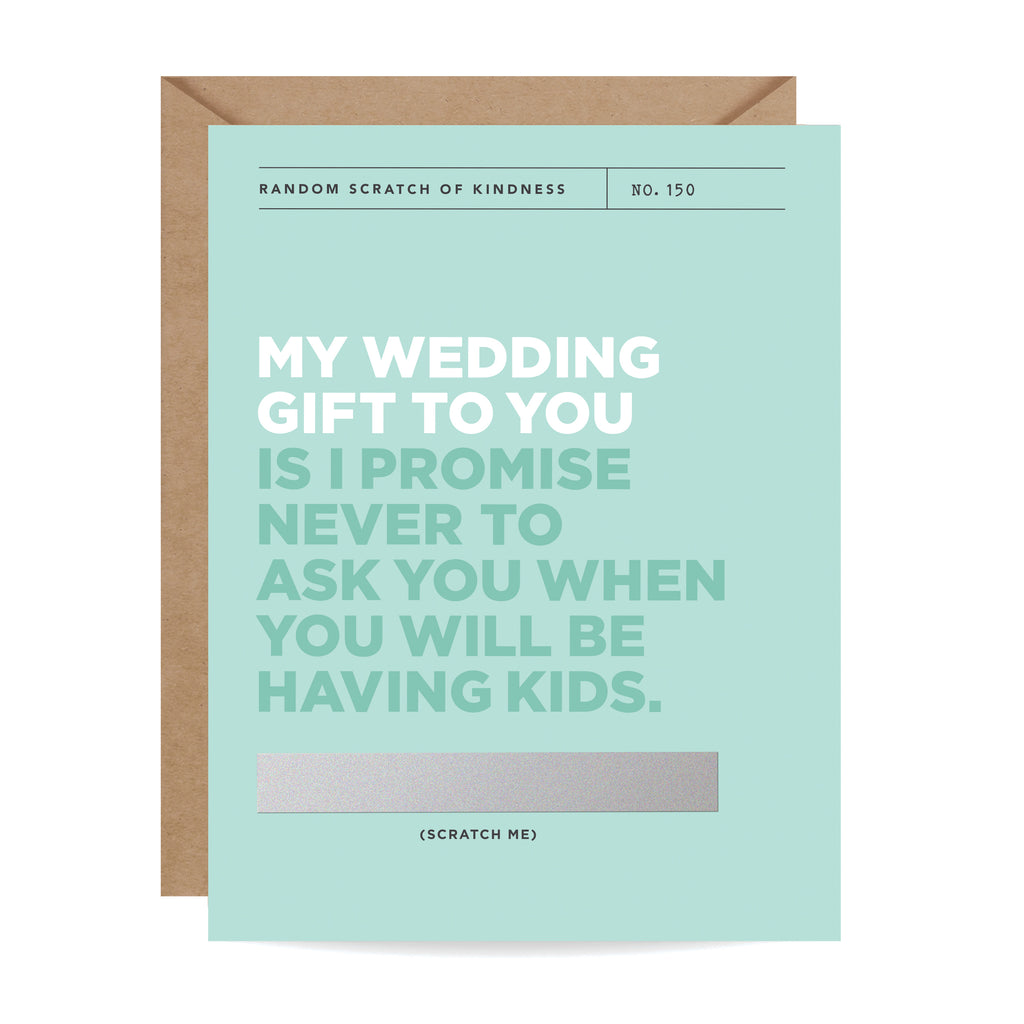 Scratch-off Card - My Wedding Gift to You