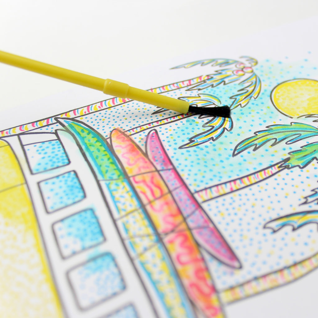 Paint With Water Card - Surfer Van