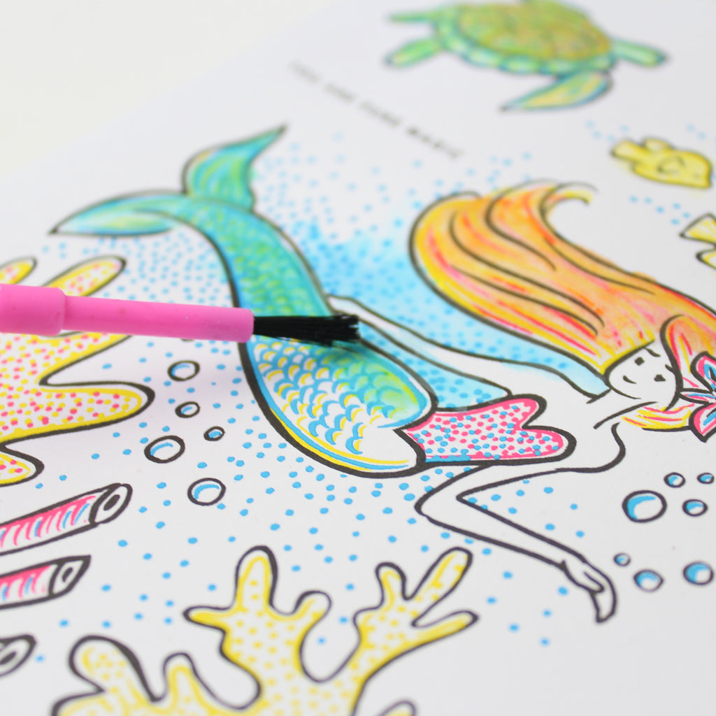 Paint With Water Card - Mermaid