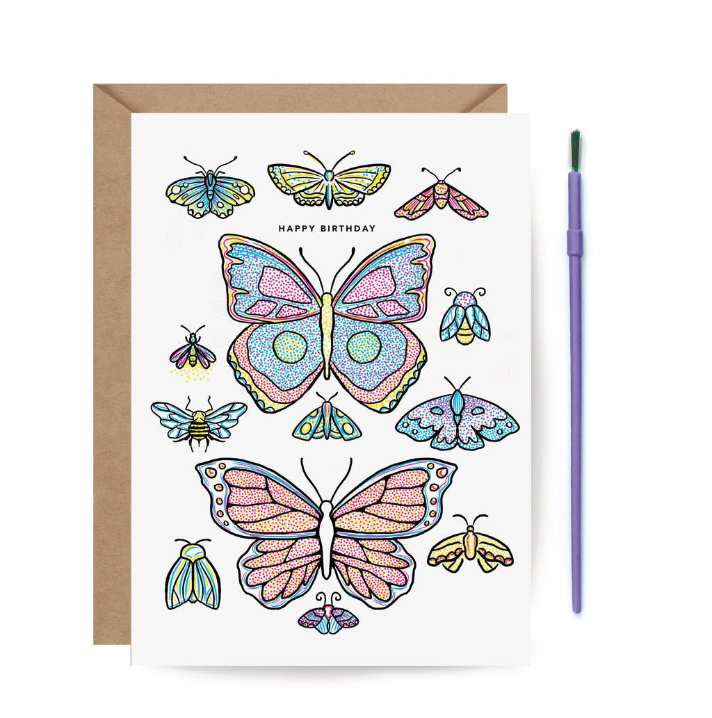 Paint with water, pop culture, butterflies, creative. kids birthday, birthday, friendship, insects