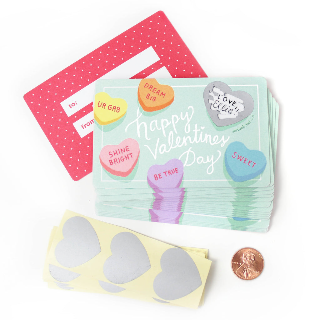 Scratch-off Sweetheart Valentines - Inklings Paperie