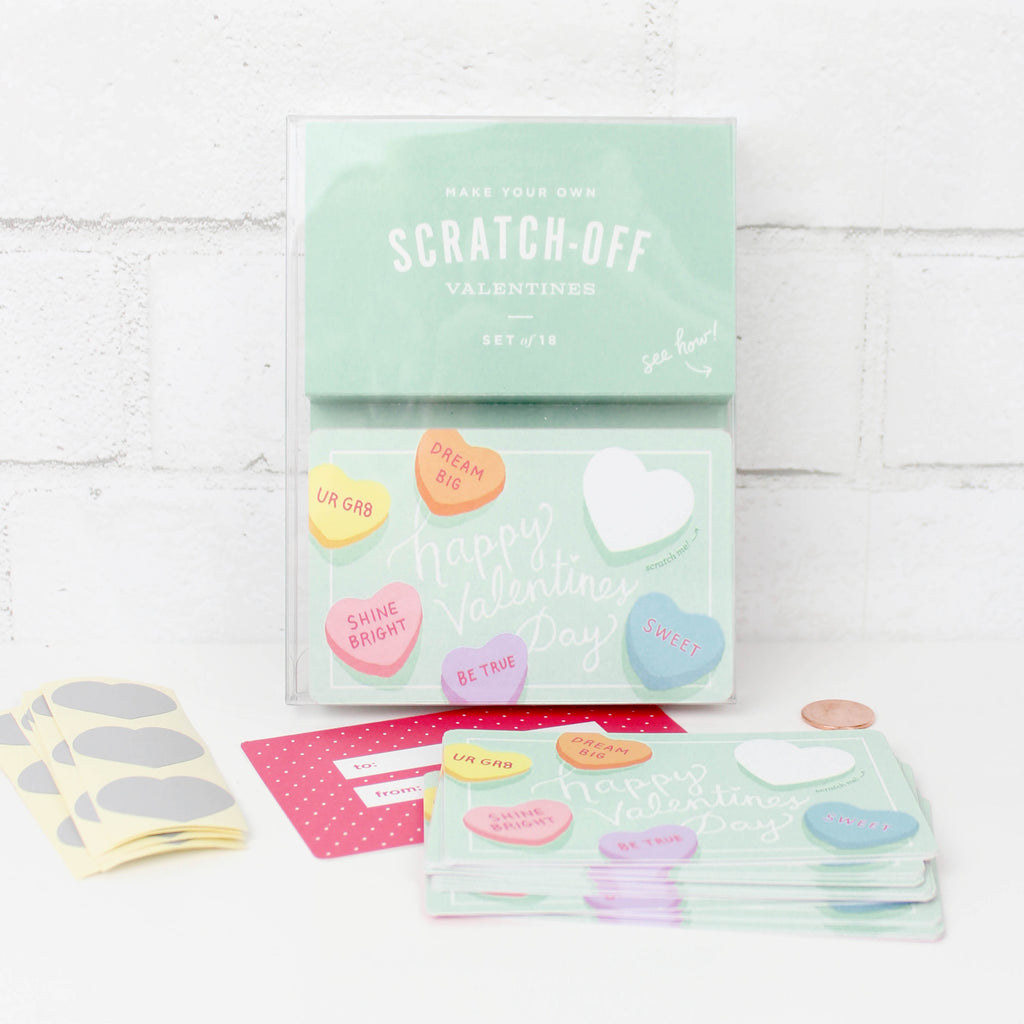 Scratch-off Sweetheart Valentines - Inklings Paperie