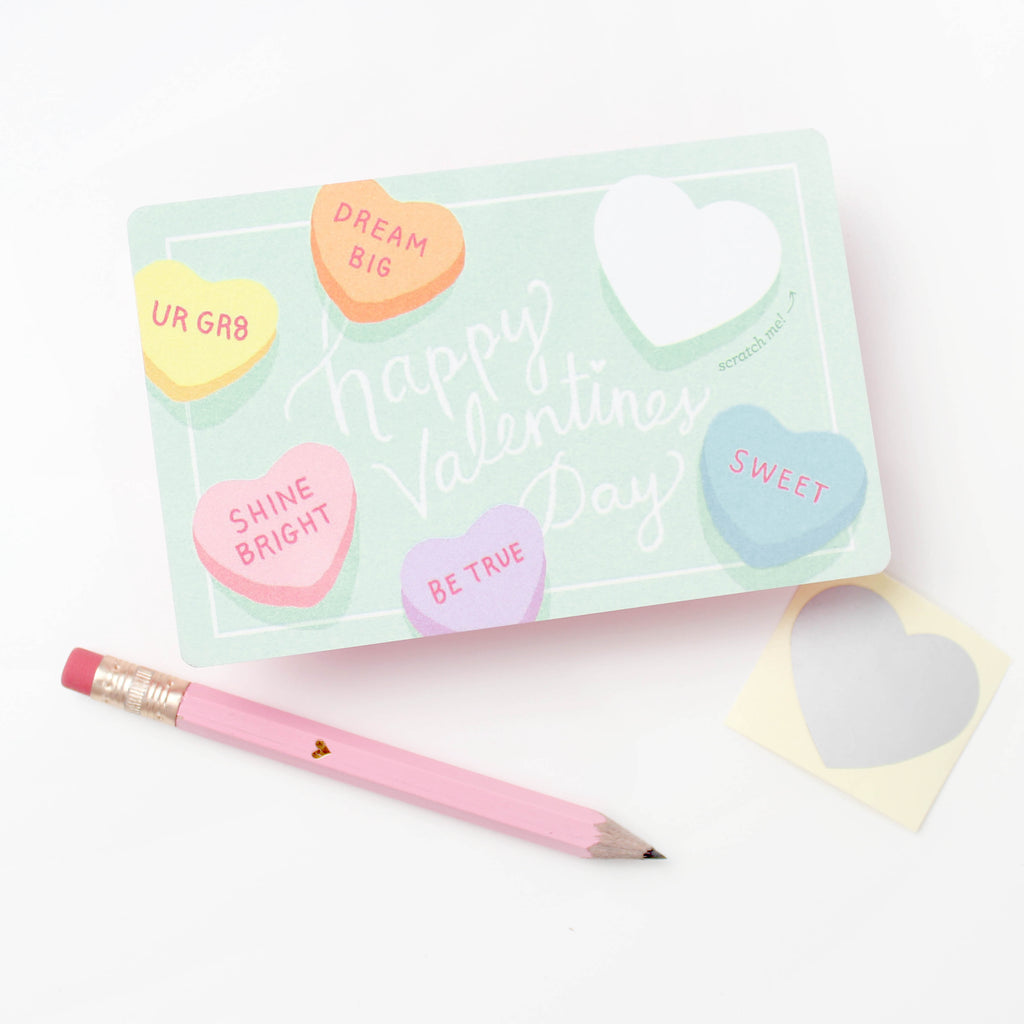 Scratch-off Sweetheart Valentines - Inklings Paperie