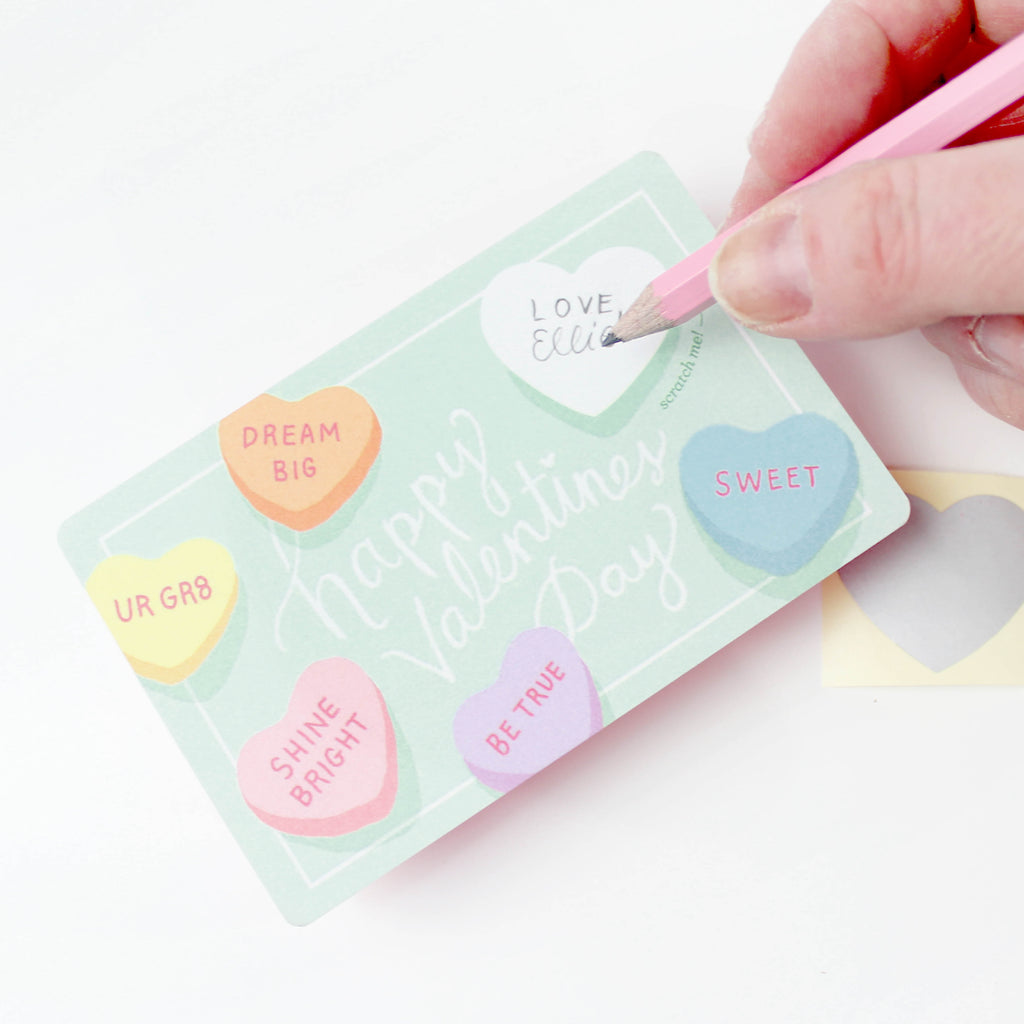 Scratch-off Sweetheart Valentines - Inklings Paperie