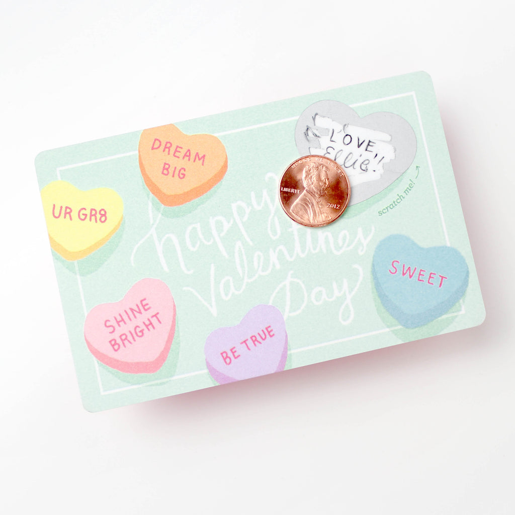 Scratch-off Sweetheart Valentines - Inklings Paperie