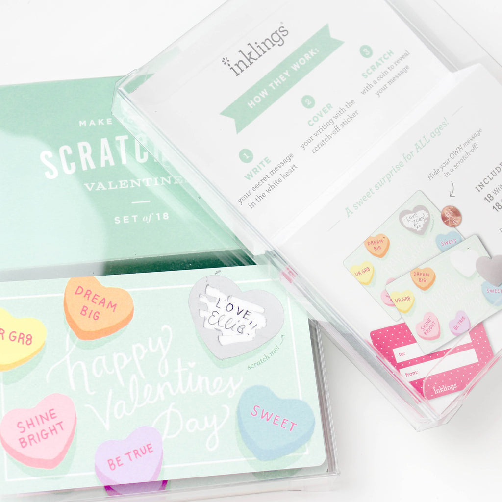 Scratch-off Sweetheart Valentines - Inklings Paperie
