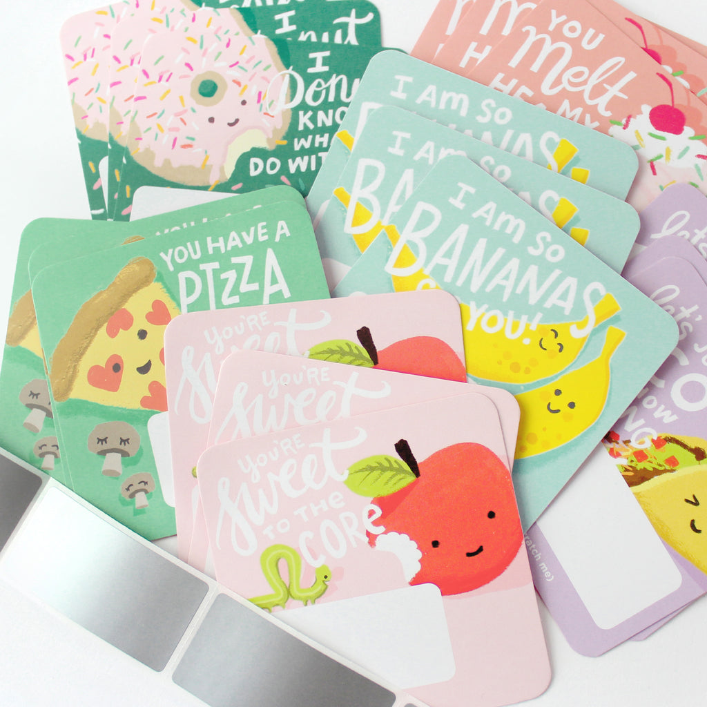 Scratch-off Valentine Cards - Snack Pack