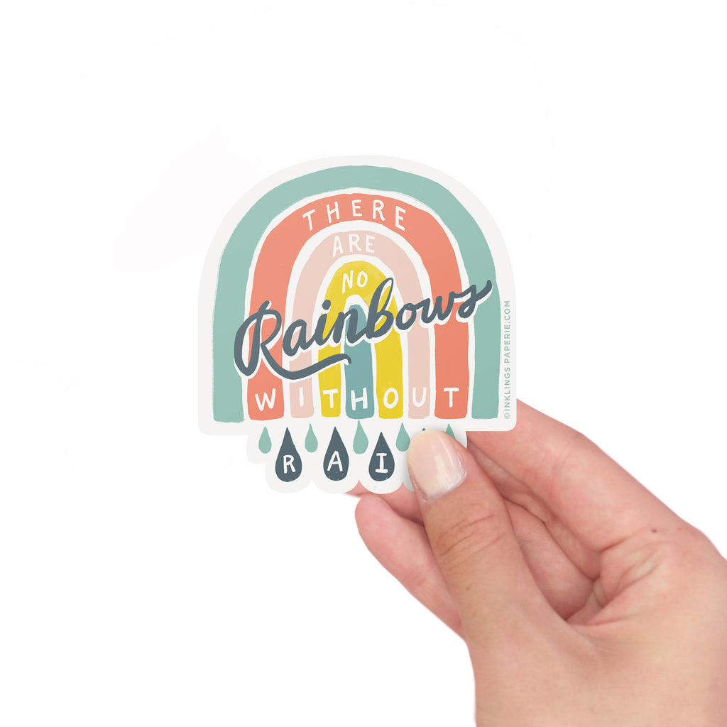 No Rainbows Vinyl Sticker - Inklings Paperie