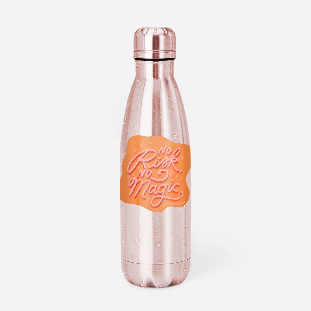 No Risk No Magic Vinyl Sticker - Inklings Paperie
