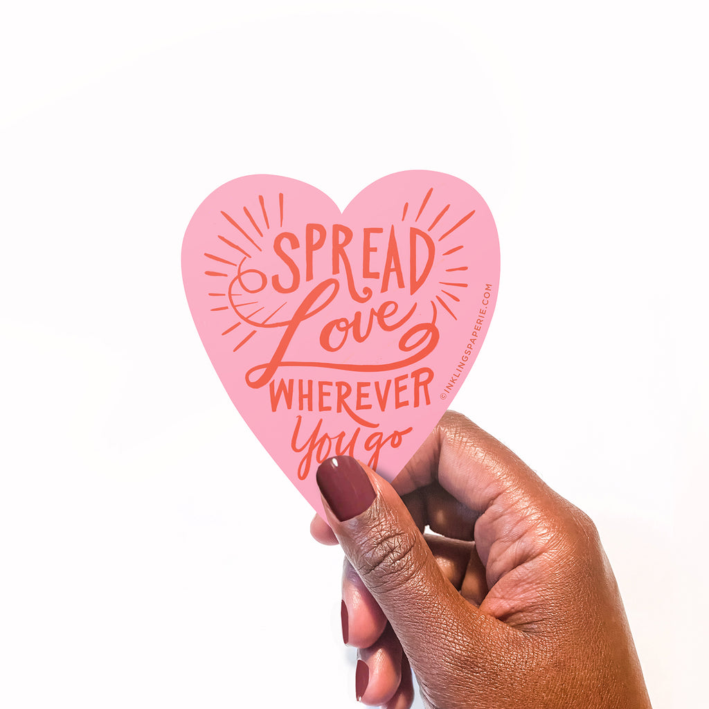 Spread Love Vinyl Sticker - Inklings Paperie