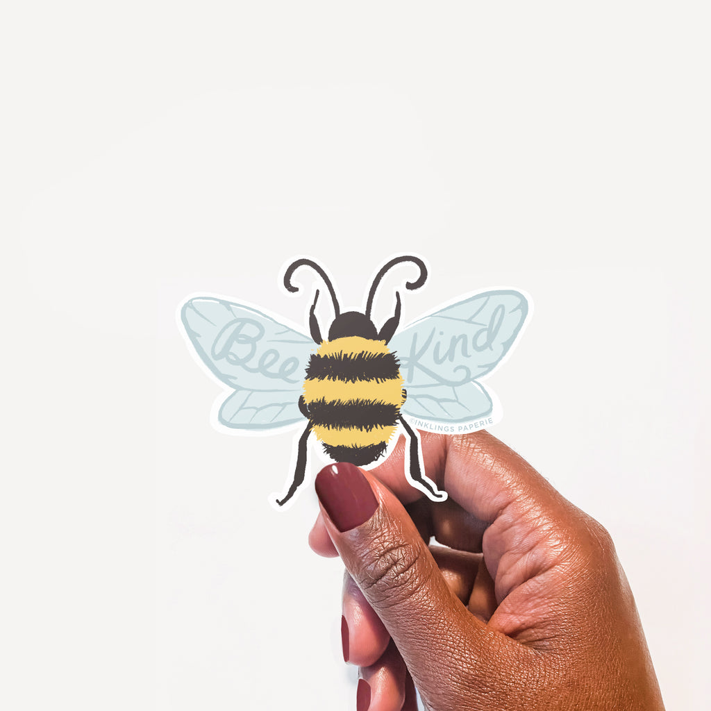 Bee Kind Vinyl Sticker - Inklings Paperie