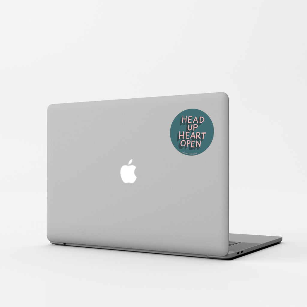 Head Up Vinyl Sticker - Inklings Paperie