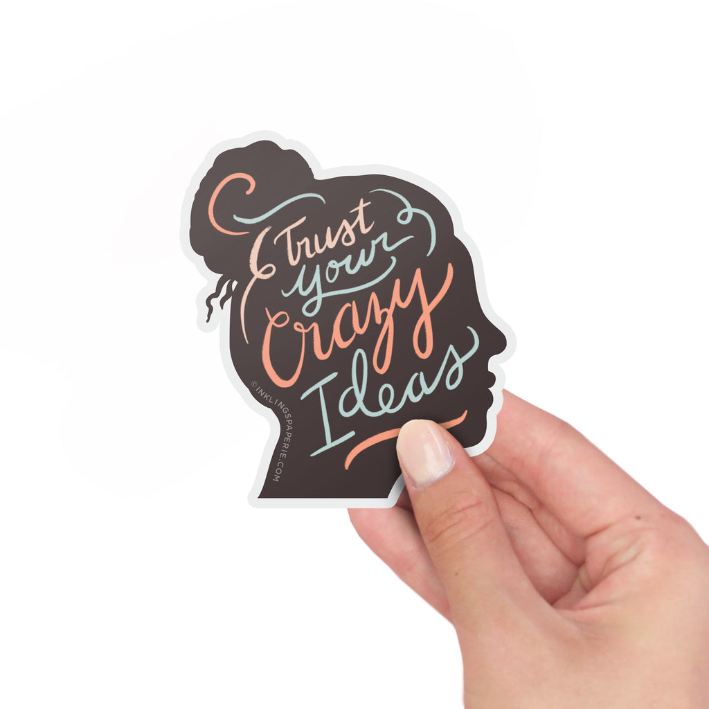 Crazy Ideas Vinyl Sticker - Inklings Paperie