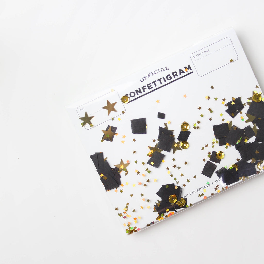 Confettigram™ - Graduate. Congratulations, Graduation, Graduation card, Confetti, Stars, Gift Card