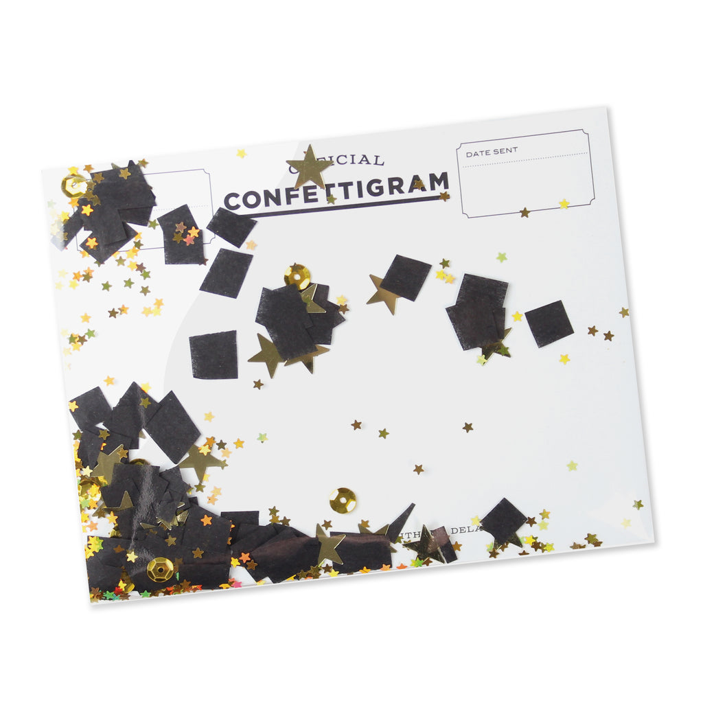 Confettigram™ - Graduate. Congratulations, Graduation, Graduation card, Confetti, Stars, Gift Card