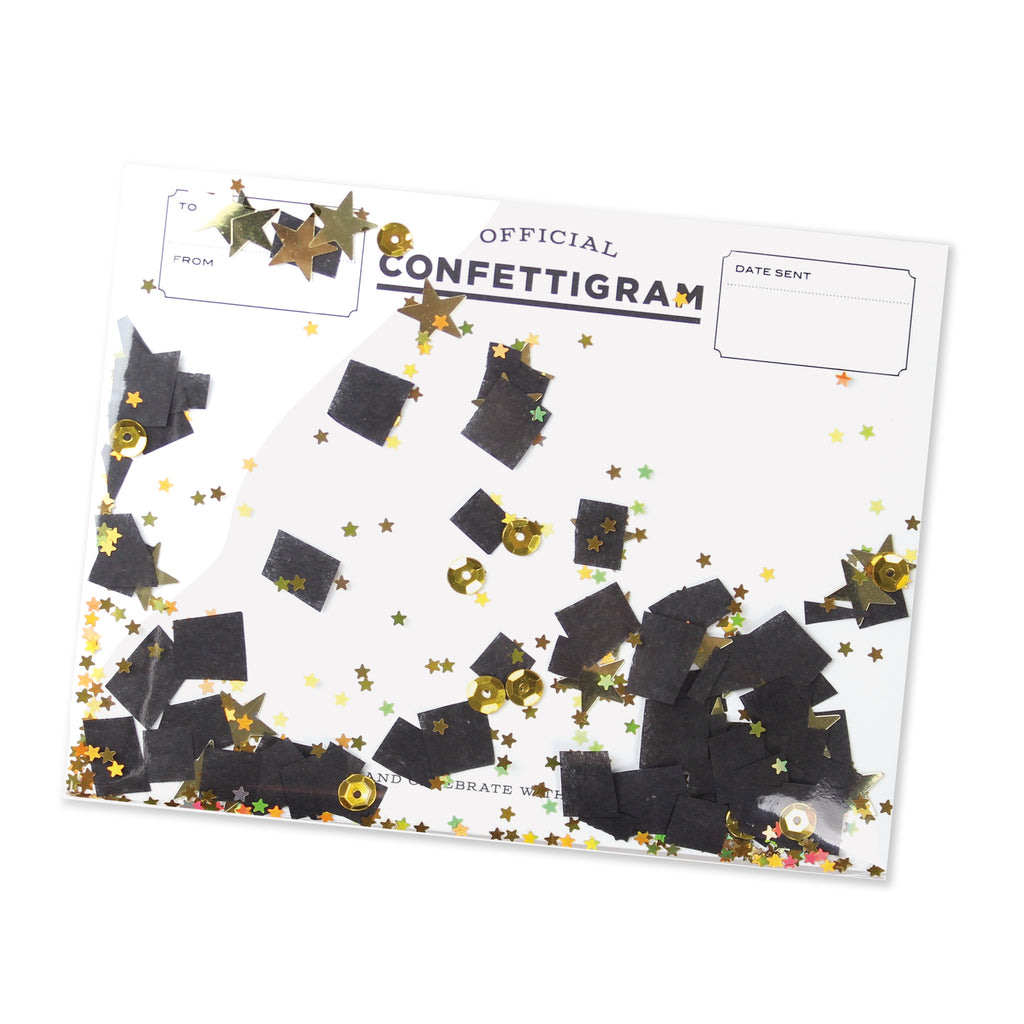 Confettigram™ - Graduate. Congratulations, Graduation, Graduation card, Confetti, Stars, Gift Card