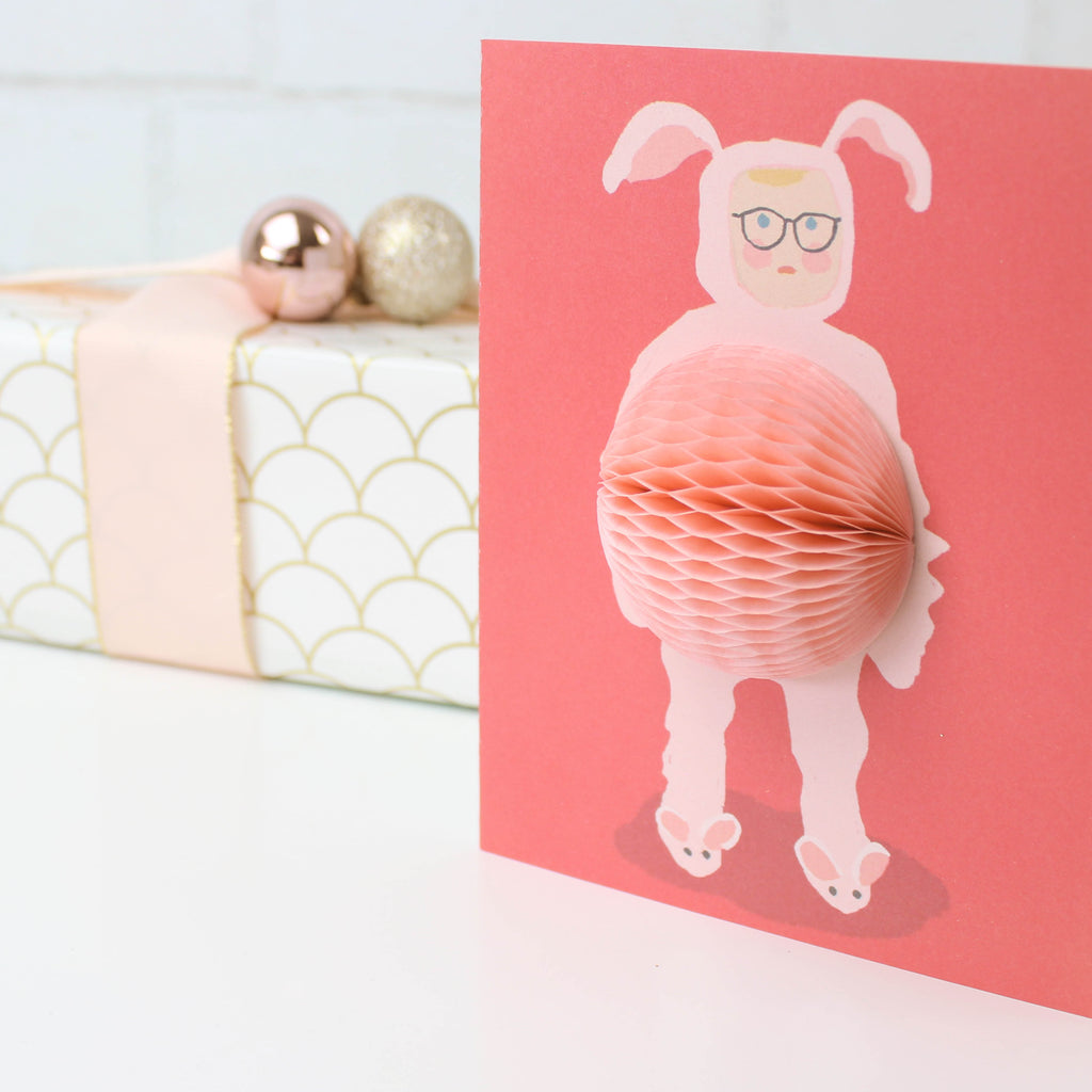 Bunny Suit Pop-up, Christmas, Holiday, Bunny, Pink. Pop Culture , Ralphie, Christmas Rabbit