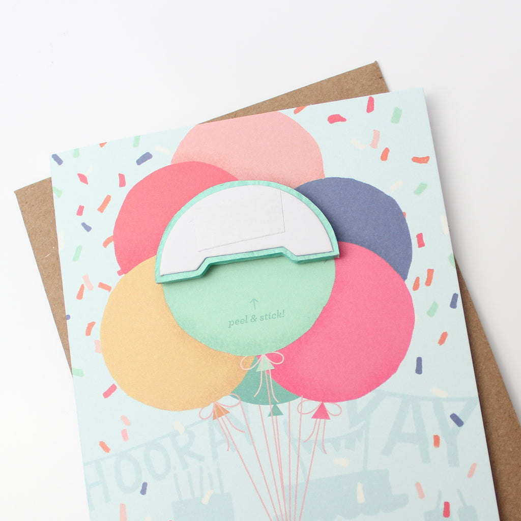 Balloon Bunch Pop-up - Inklings Paperie, mint balloon, pop-up card, birthday card, congratulations card, party, balloons, kid birthday, friendship, confetti