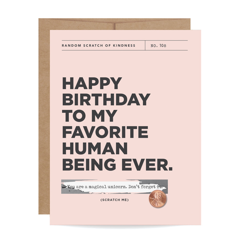 Happy Birthday, Scratch-off Card, Friendship, Partner, Girlfriend card, Birthday