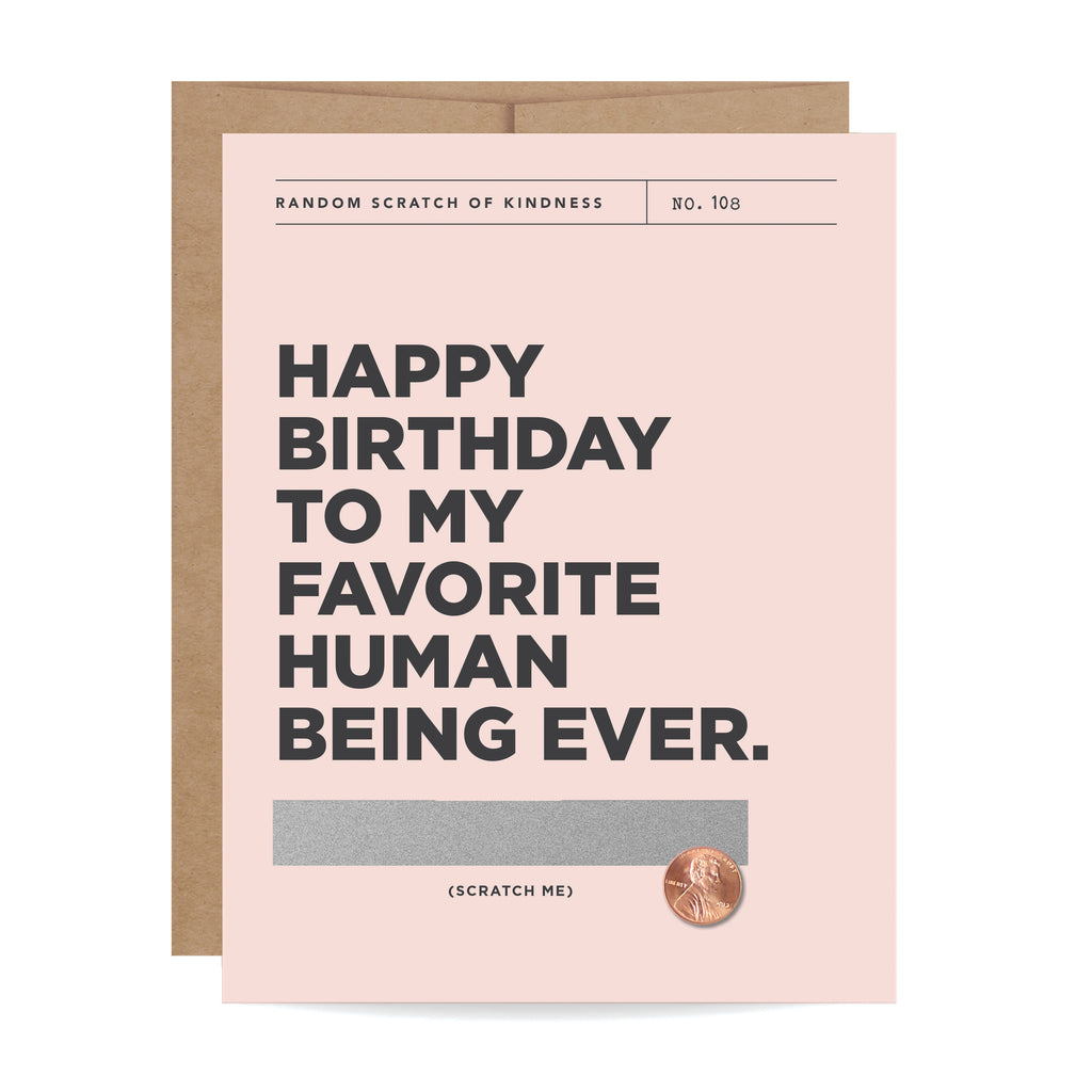 Happy Birthday, Scratch-off Card, Friendship, Partner, Girlfriend card, Birthday