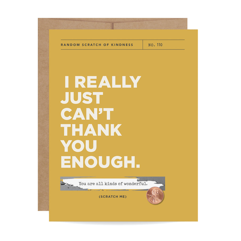 Thank You Scratch-off Card - Inklings Paperie