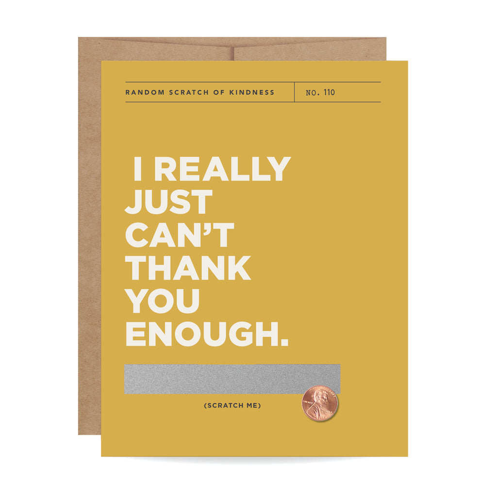 Thank You Scratch-off Card - Inklings Paperie