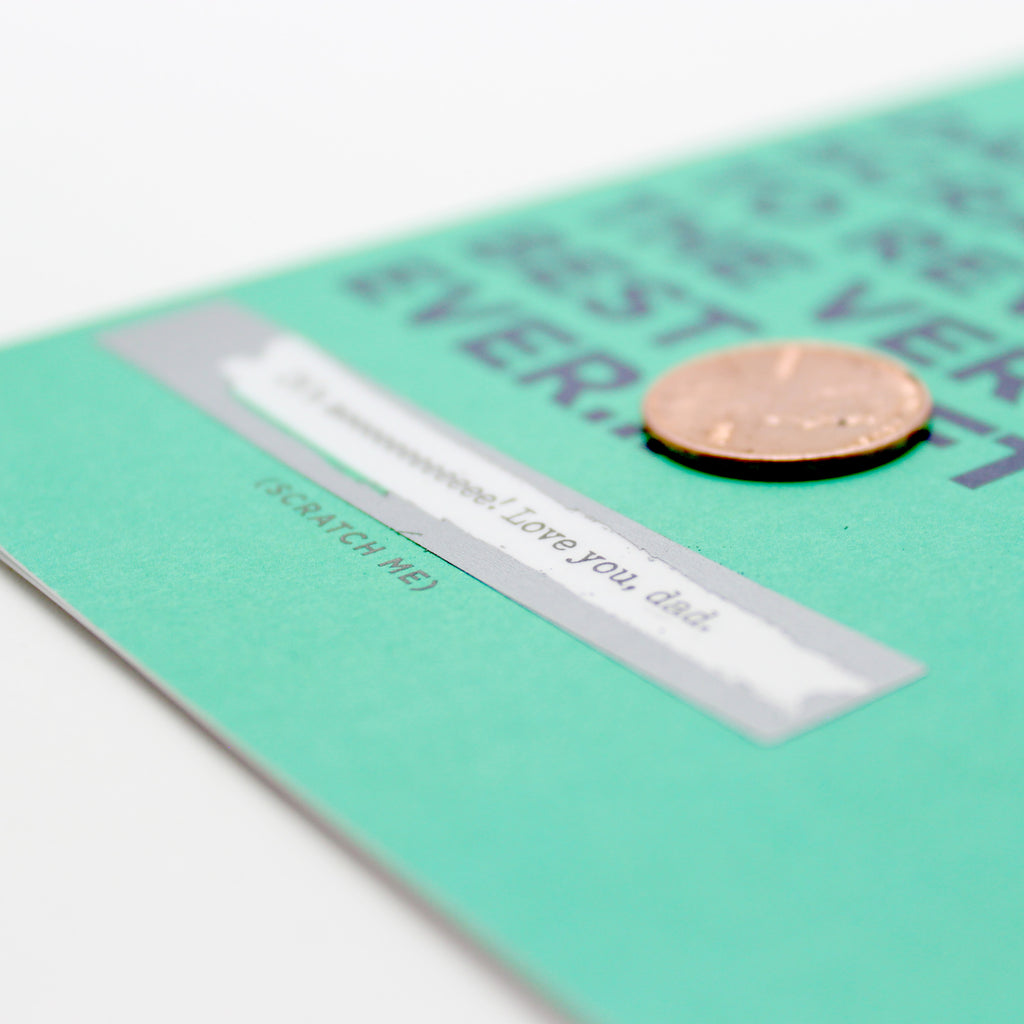 Father's Day, Dad card, Father gift, Scratch off