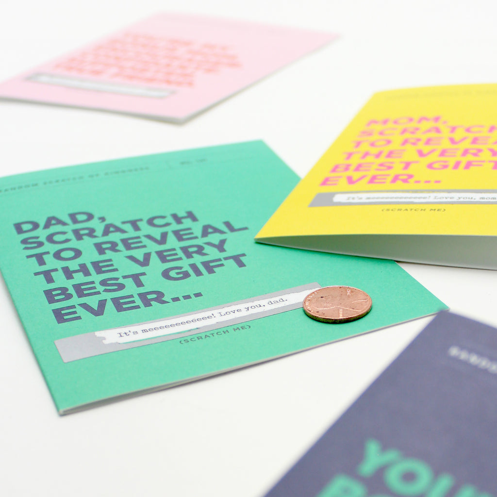 Father's Day, Dad card, Father gift, Scratch off