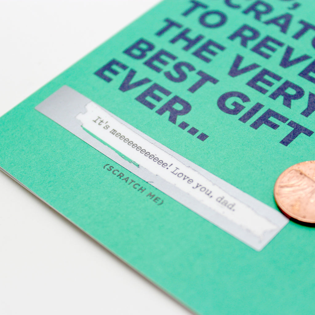 Father's Day, Dad card, Father gift, Scratch off