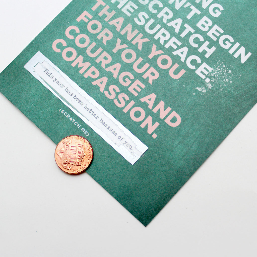 Scratch-off Card - Scratch the Surface Teacher