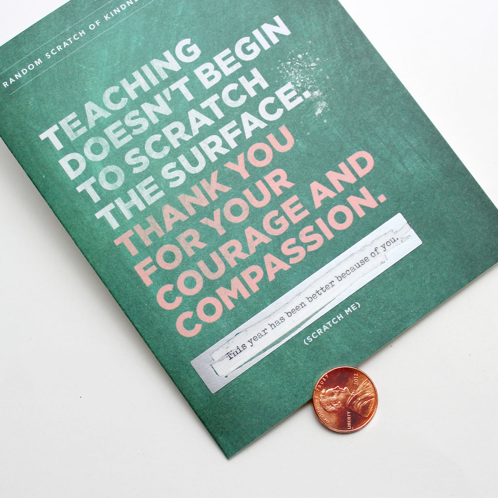 Scratch-off Card - Scratch the Surface Teacher