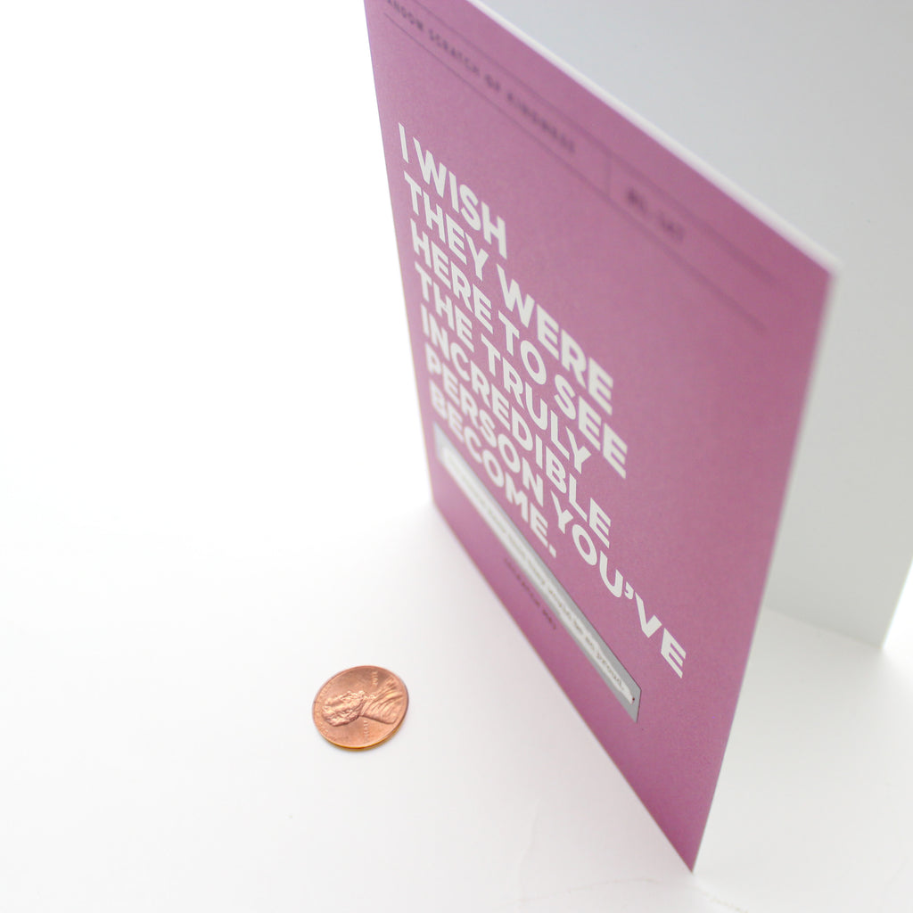 Scratch-off Card - Wish They Were Here