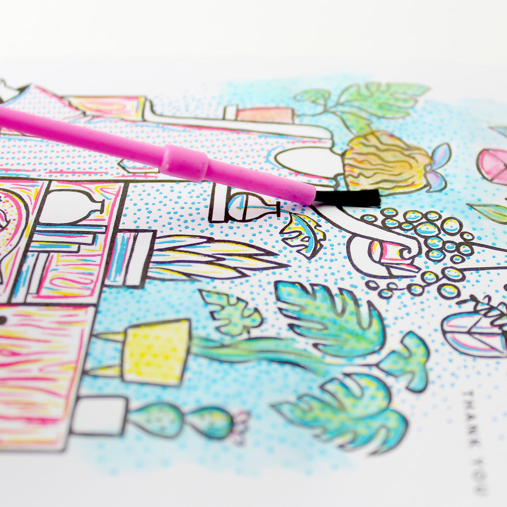 Paint With Water Card - Plant Wall