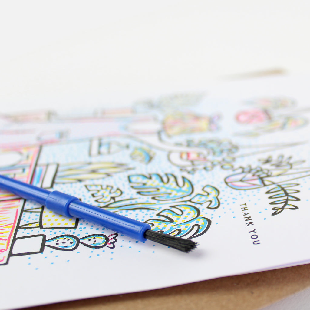 Paint With Water Card - Plant Wall