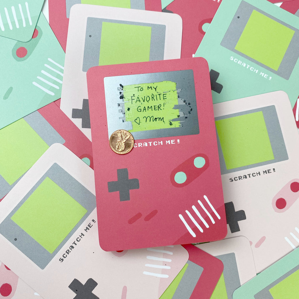 Scratch-off Gamer Valentines - Inklings Paperie