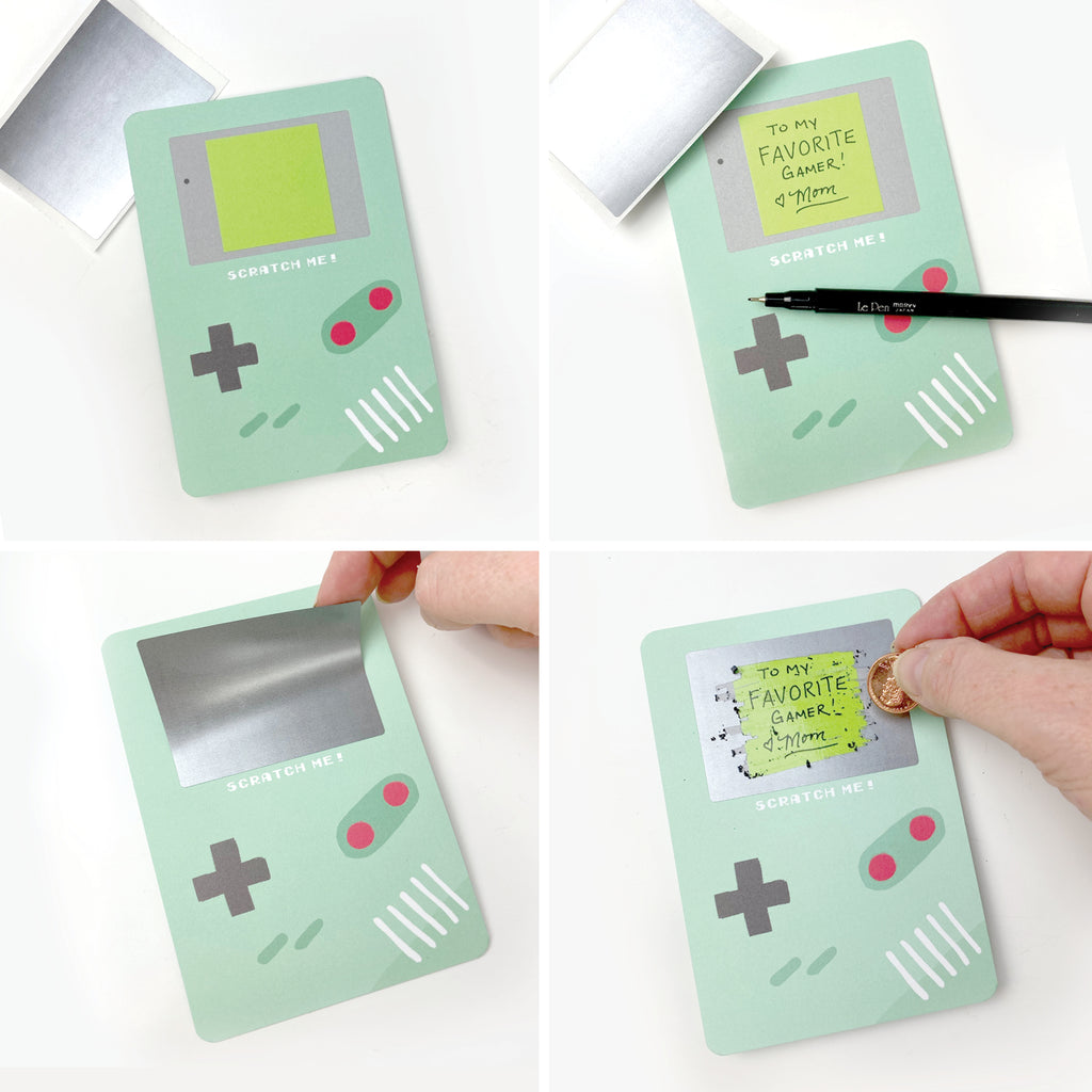 Scratch-off Gamer Valentines - Inklings Paperie